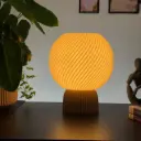 Orbiton - Oak Wood Table Lamp