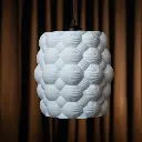 Wool POP - Daisy White Hanging/Pendant Lampshade