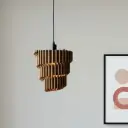 Unfurling ripple - Antique Brass Hanging/Pendant Lampshade